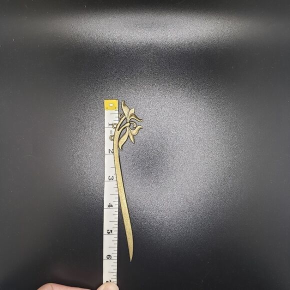 Antique bronze bun holder hair chopstick - Picture 2 of 2